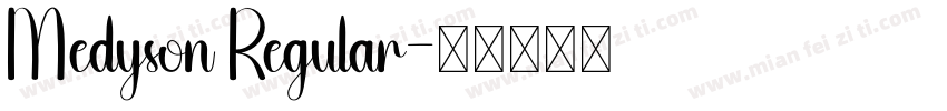 Medyson Regular字体转换